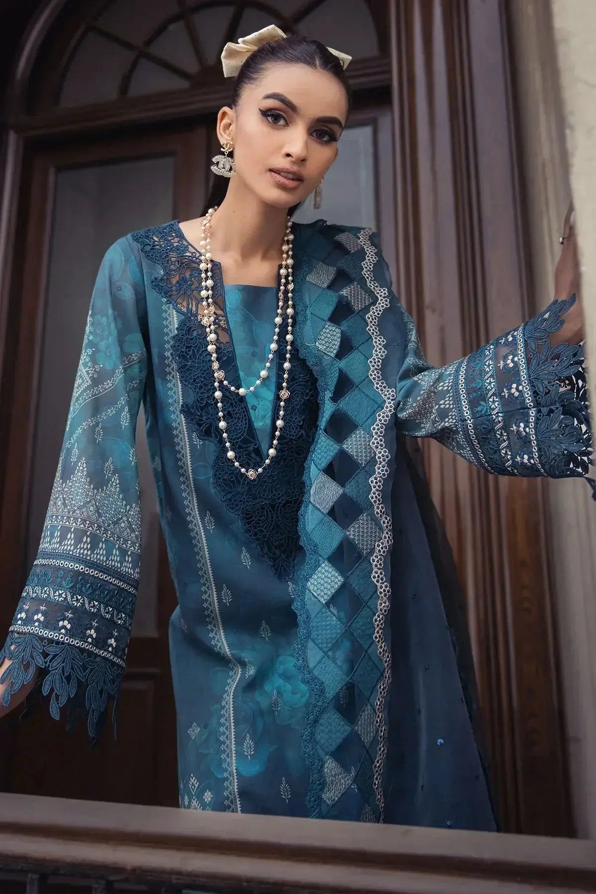 Nureh | Swiss Prints | NS-120 - Pakistani Designer Dress - by Lawn | Type: Luxury - 100% Original at Saira Sultan