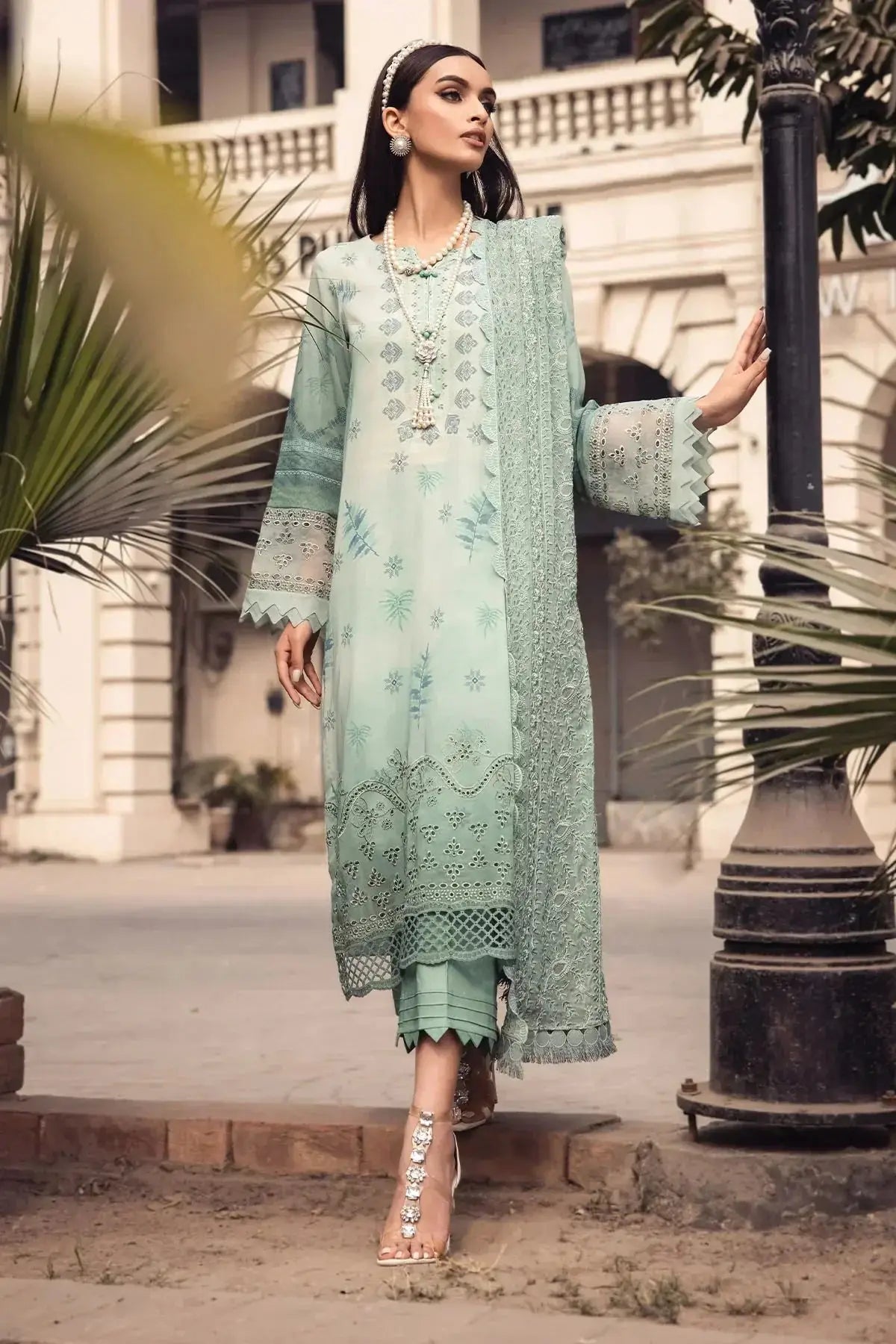 Nureh | Swiss Prints | NS-118 - Pakistani Designer Dress - by Nureh | Type: Luxury - 100% Original at Saira Sultan