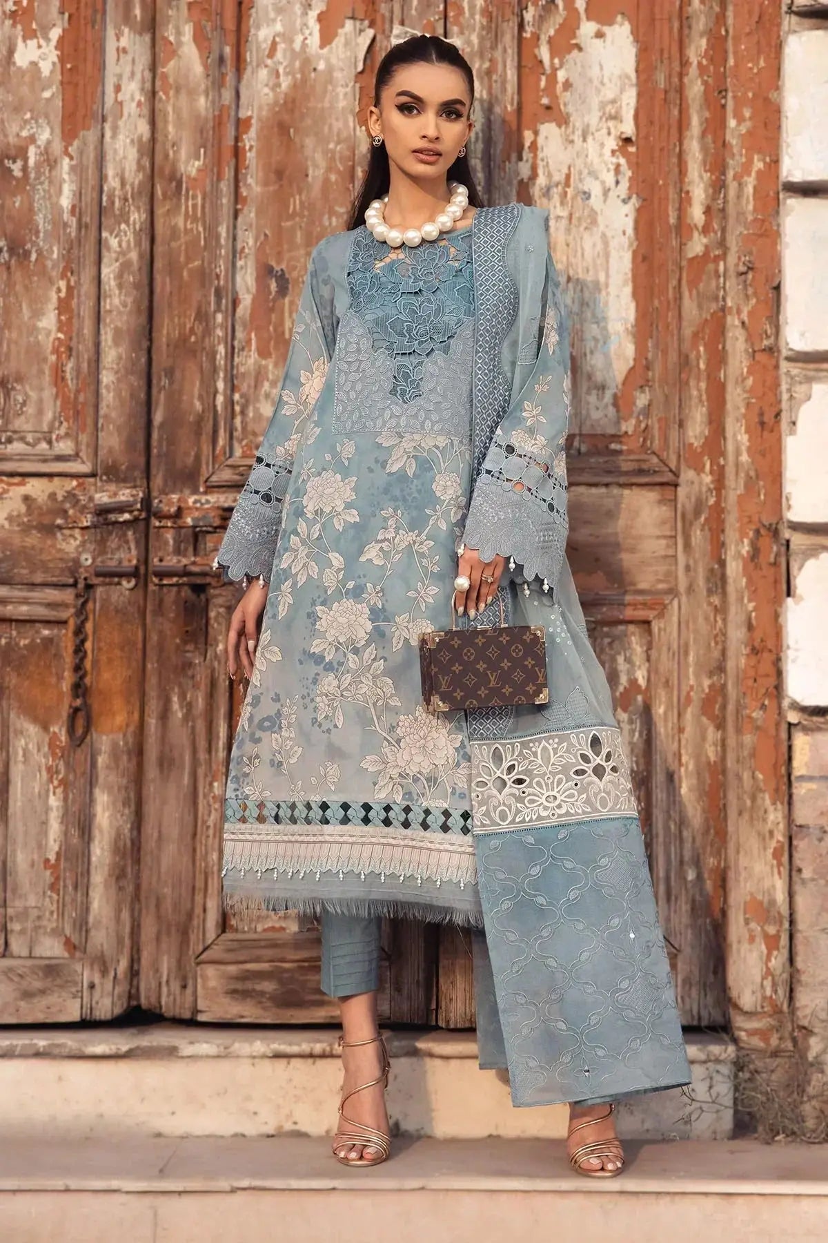 Nureh | Swiss Prints | NS-116 - Pakistani Designer Dress - by Nureh | Type: Luxury - 100% Original at Saira Sultan