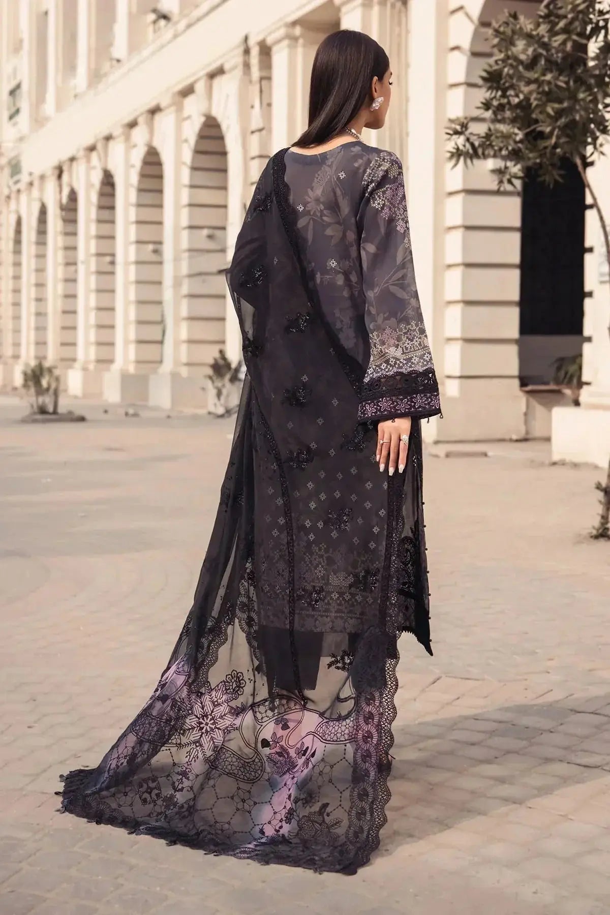 Nureh | Swiss Prints | NS-123 - Pakistani Designer Dress - by Nureh | Type: Luxury - 100% Original at Saira Sultan