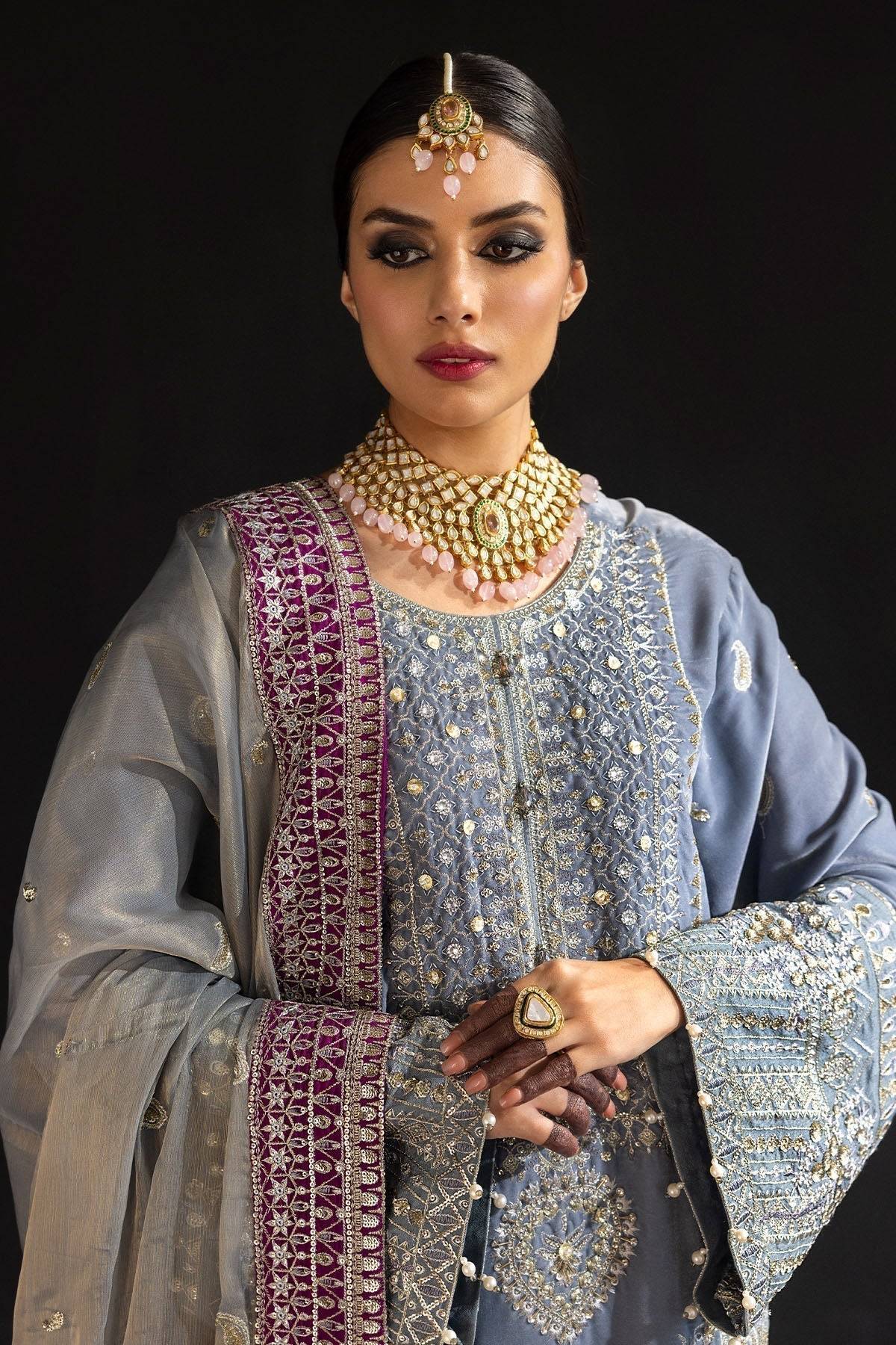 Nureh | Maya Velvet 23 | Mahal - Pakistani Designer Dress - by Nureh | Type: Formal - 100% Original at Saira Sultan
