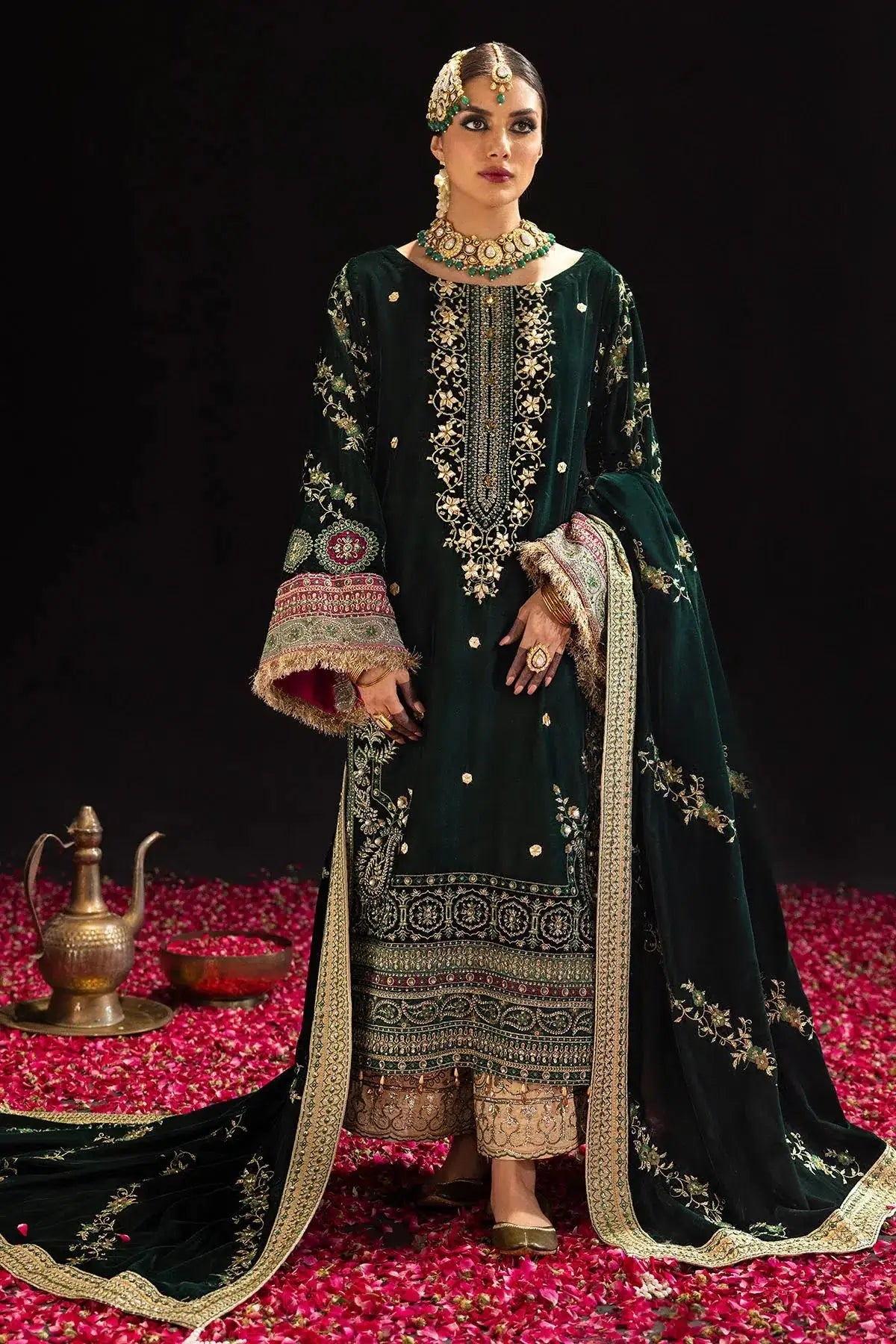 Nureh | Maya Velvet 23 | Alma - Pakistani Designer Dress - by Nureh | Type: Formal - 100% Original at Saira Sultan