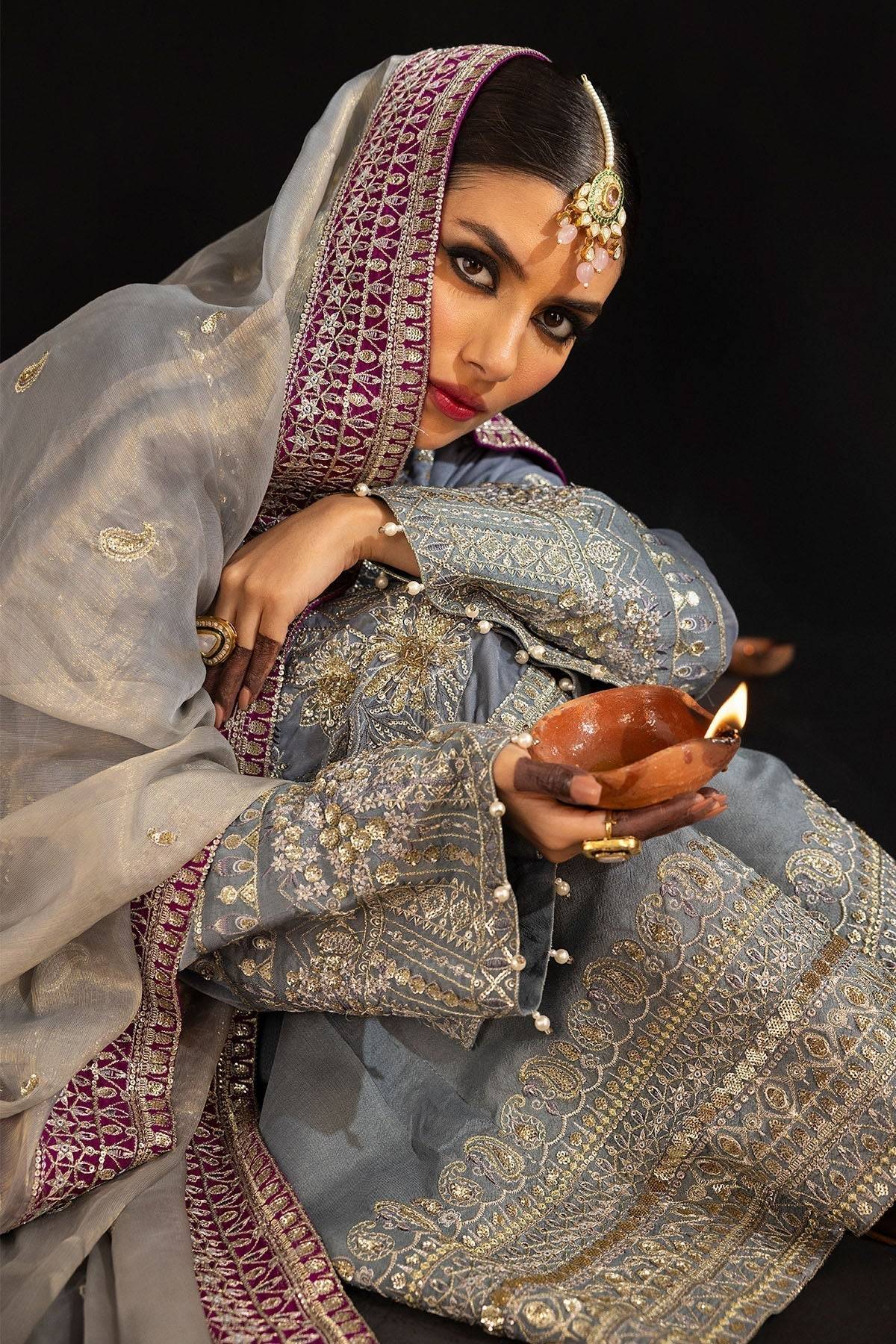 Nureh | Maya Velvet 23 | Mahal - Pakistani Designer Dress - by Nureh | Type: Formal - 100% Original at Saira Sultan