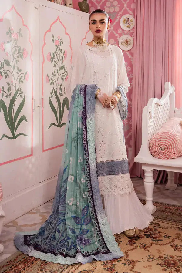 Nureh | Maya Lawn 24 | NS-112 - Pakistani Designer Dress - by Nureh | Type: Luxury - 100% Original at Saira Sultan