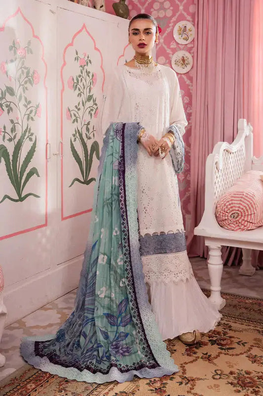 Nureh | Maya Lawn 24 | NS-112 - Pakistani Designer Dress - by Nureh | Type: Luxury - 100% Original at Saira Sultan
