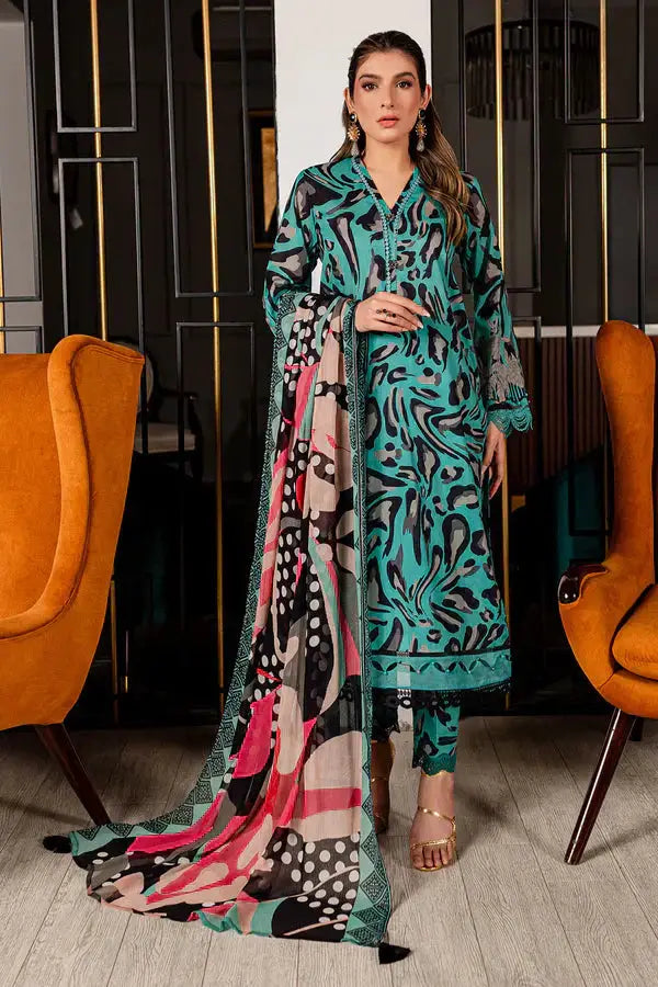 Nureh | Printed Lawn 24 | SP-95 - Pakistani Designer Dress - by Nureh | Type: Luxury - 100% Original at Saira Sultan