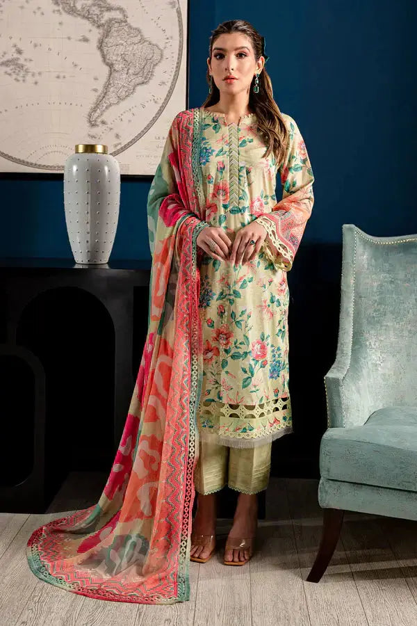Nureh | Printed Lawn 24 | SP-97 - Pakistani Designer Dress - by Nureh | Type: Luxury - 100% Original at Saira Sultan