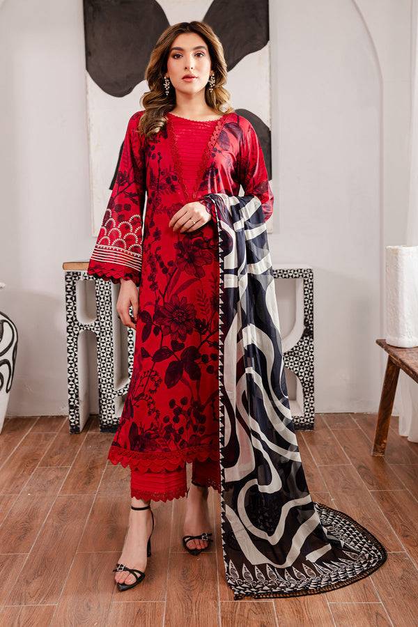 Nureh | Printed Lawn | SP-100 - Pakistani Designer Dress - by Nureh | Type: Luxury - 100% Original at Saira Sultan