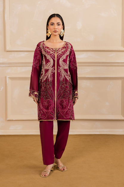 Maryum N Maria | Zaira Pret | OPHELIA XS Organza Silk Maroon