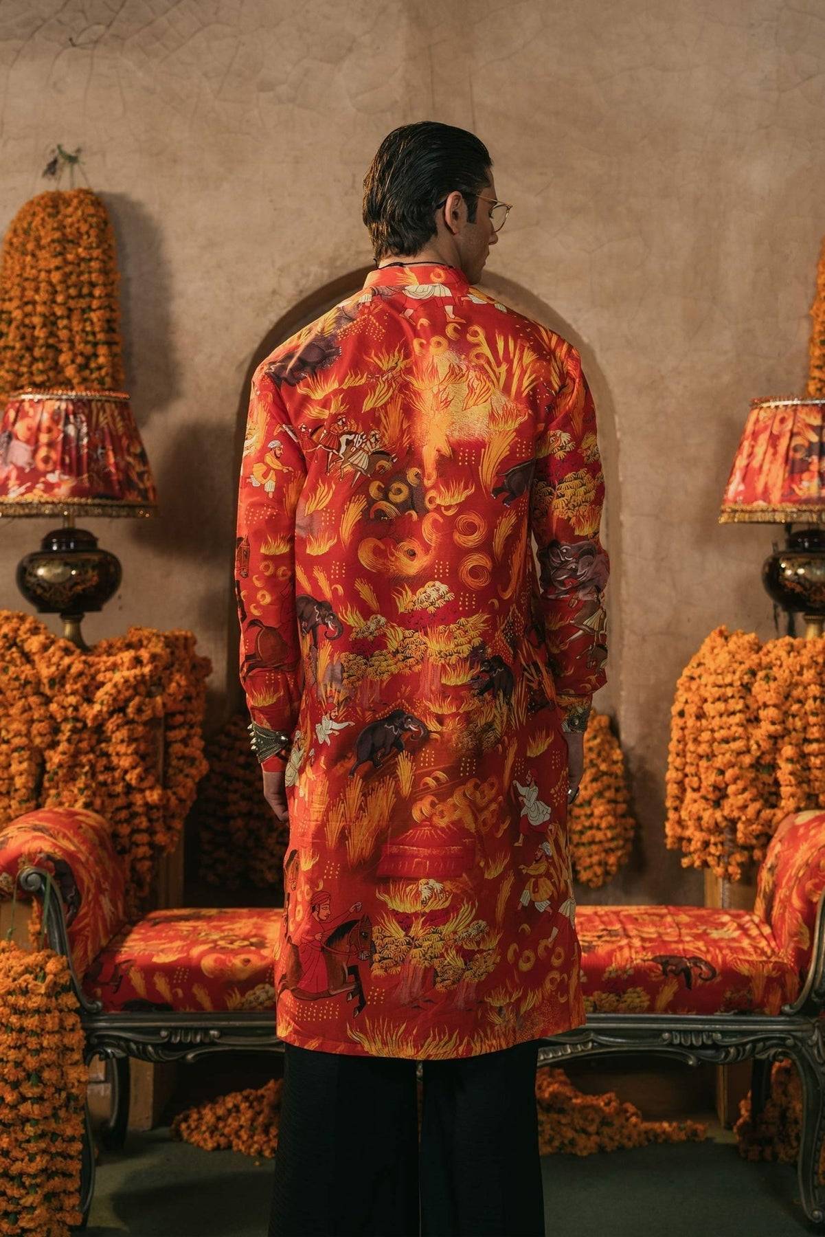 Pakistani Menswear | Ozra - Pakistani Designer Dress - by Fahad Hussayn | Type: MensWear - 100% Original at Saira Sultan