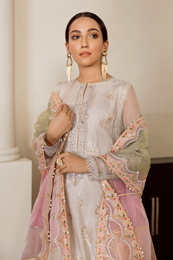 Baroque | Luxury Pret 25 | EMBROIDERED MASOORI PR-438 - Pakistani Designer Dress - by Baroque - Type : Ladies Clothes - 100% Original at Saira Sultan
