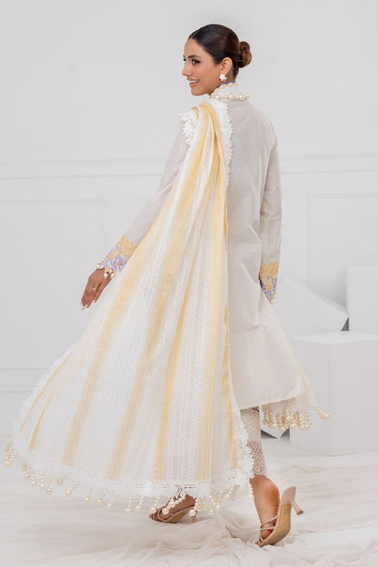 Gul Ahmed | Festive Eid 25 | FE-52019 S Paper Cotton Off White