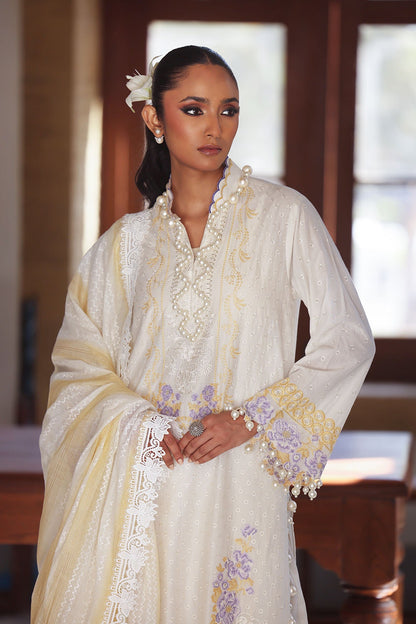 Gul Ahmed | Festive Eid 25 | FE-52019 XL Paper Cotton Off White