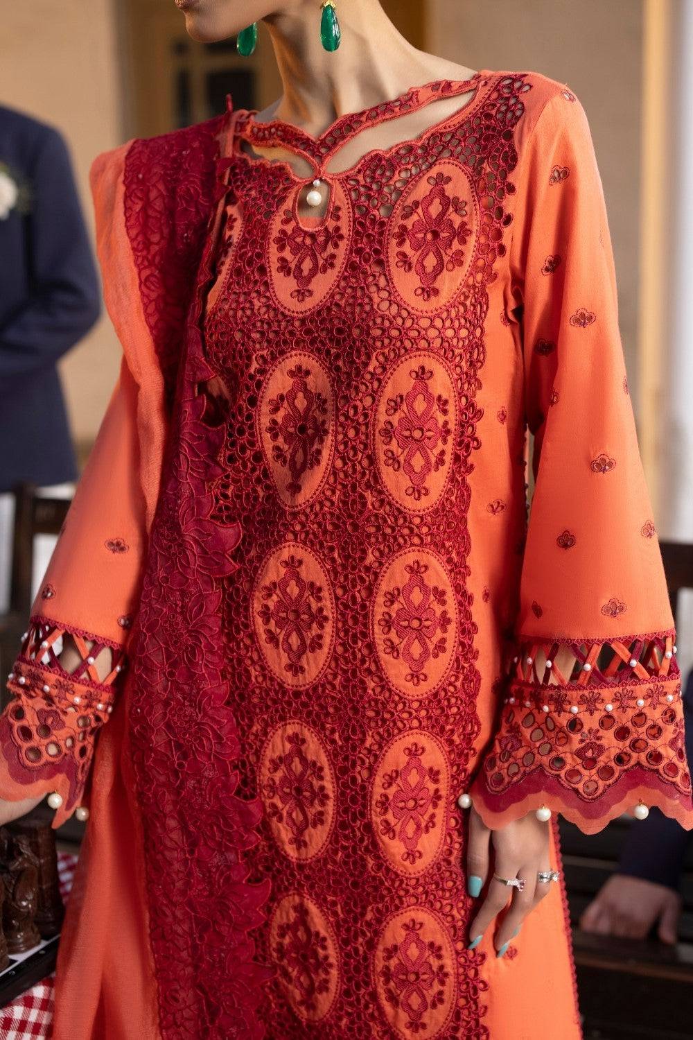 Ittehad | Embroidered Lawn | I-18 - Pakistani Designer Dress - by Ittehad | Type: Luxury - 100% Original at Saira Sultan