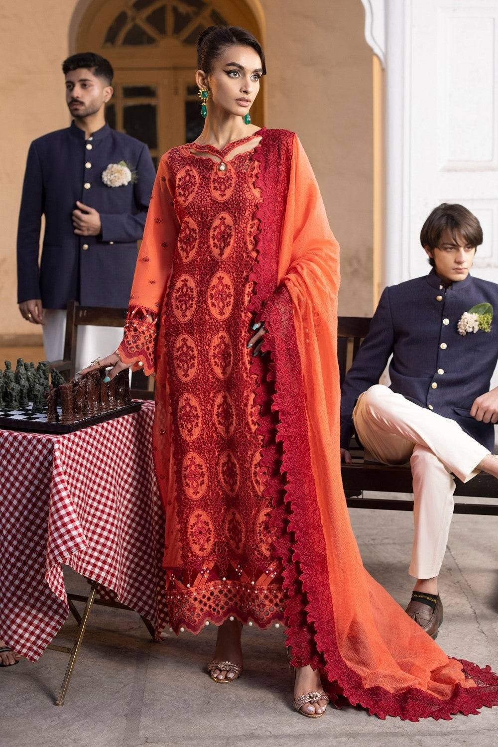 Ittehad | Embroidered Lawn | I-18 - Pakistani Designer Dress - by Ittehad | Type: Luxury - 100% Original at Saira Sultan
