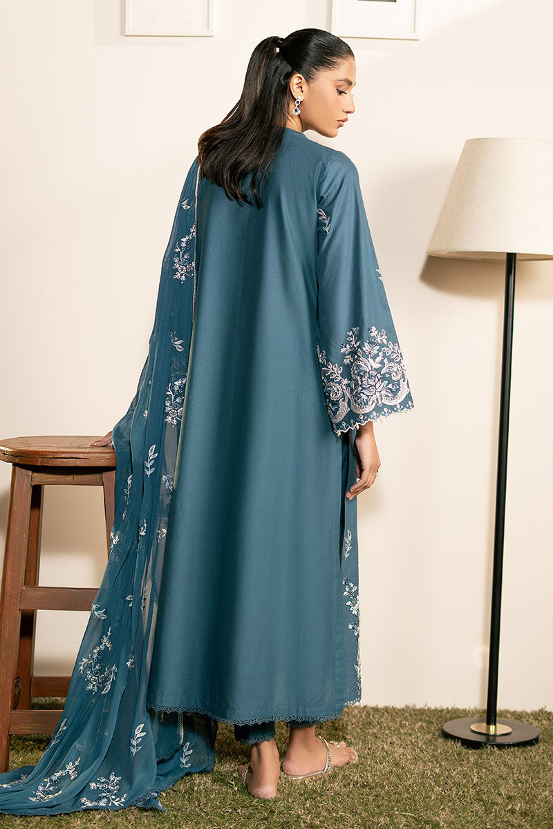 Cross Stitch | Mahiri Lawn 25 | TEAL SERENITY S Zinc Lawn