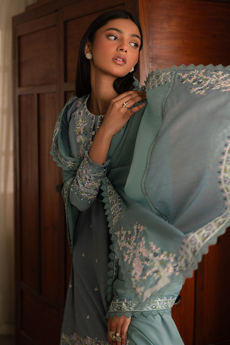 Cross Stitch | Mahiri Lawn 25 | MOONLIGHT BLUE XL Blue Gray Lawn