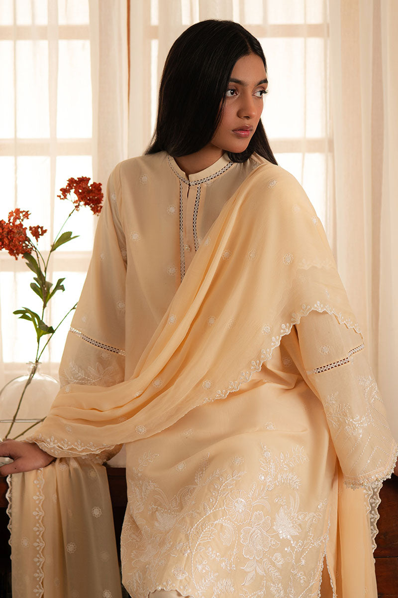 Cross Stitch | Mahiri Lawn 25 | FRENCH GLOW L Peach Lawn
