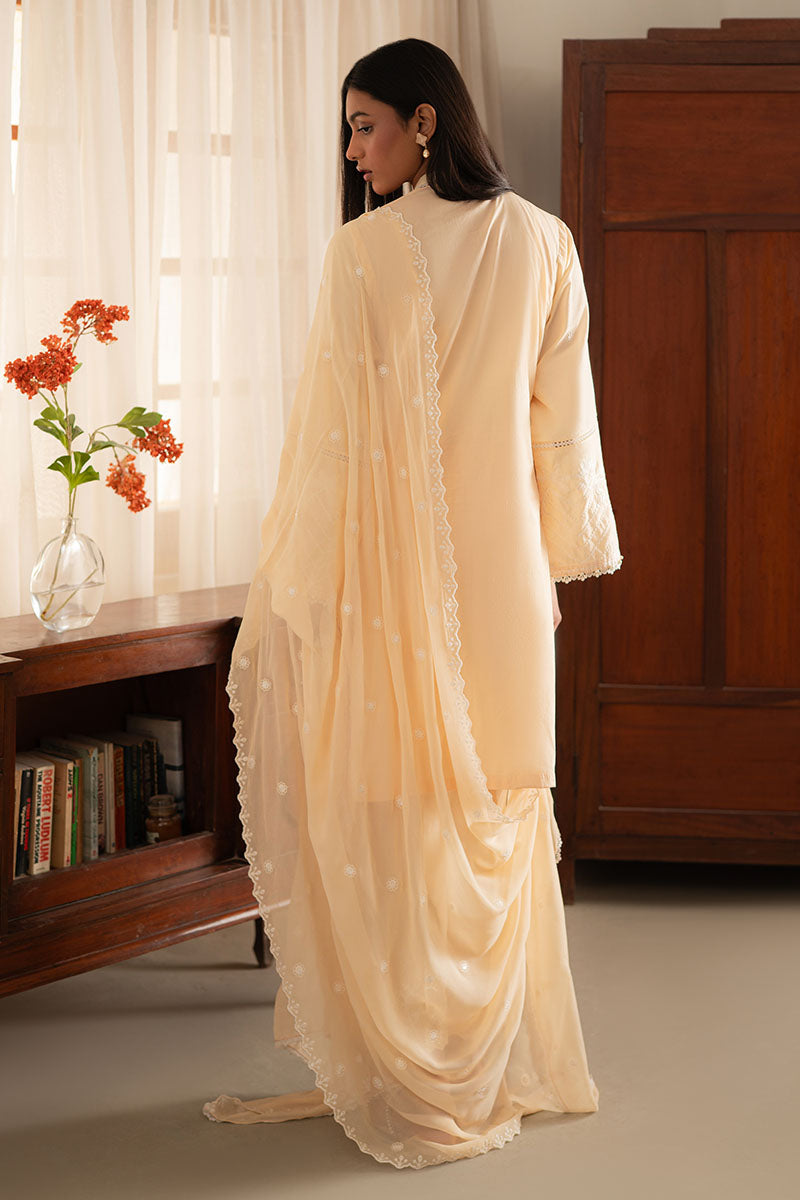 Cross Stitch | Mahiri Lawn 25 | FRENCH GLOW S Peach Lawn