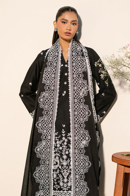Cross Stitch | Mahiri Lawn 25 | RAVEN GRACE M Black Lawn