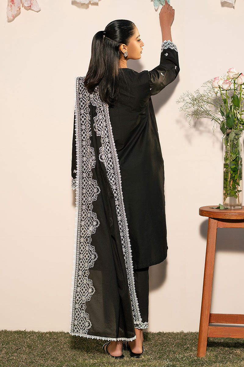 Cross Stitch | Mahiri Lawn 25 | RAVEN GRACE S Black Lawn