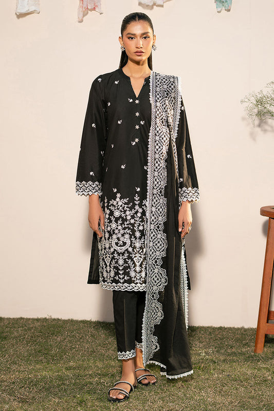 Cross Stitch | Mahiri Lawn 25 | RAVEN GRACE XS Black Lawn
