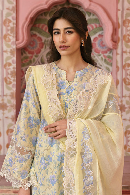 Cross Stitch | Premium Lawn 25 | SUNSHINE DREAM L Maize Yellow Lawn