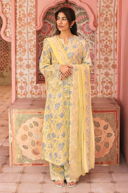 Cross Stitch | Premium Lawn 25 | SUNSHINE DREAM Custom Size Maize Yellow Lawn