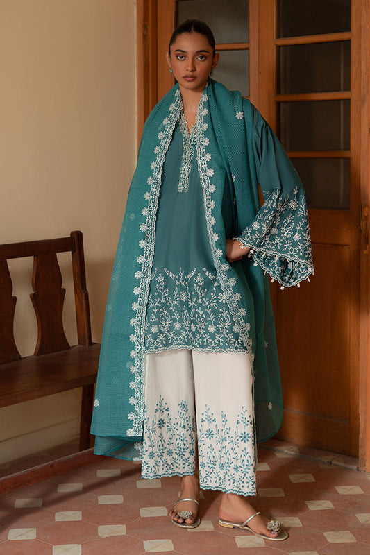 Cross Stitch | Mahiri Lawn 25 | TEAL DREAM XS Teal Green Lawn