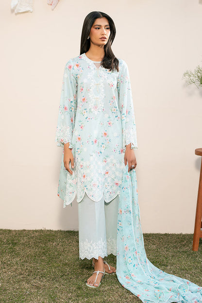 Cross Stitch | Mahiri Lawn 25 | AQUA DEW XS Light Blue Lawn