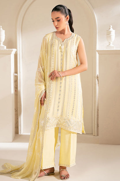 Cross Stitch | Luxe Atelier 25 | LEMON BLISS M Pastel Yellow Chiffon