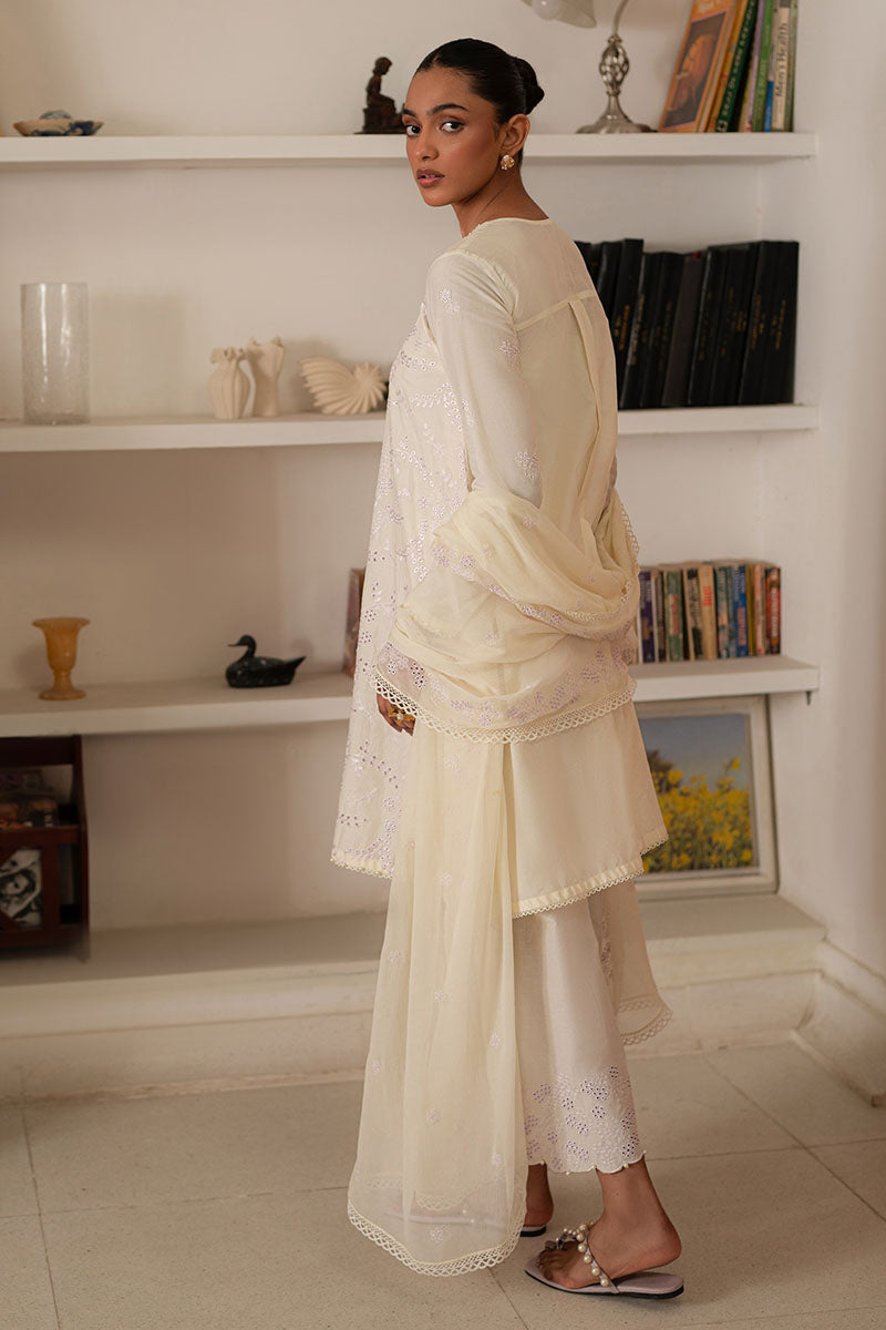 Cross Stitch | Mahiri Lawn 25 | LAVENDER WHISPER S Off White Lawn