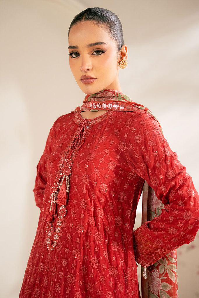Cross Stitch | Luxe Atelier 25 | VERMILION CARDINAL L Red Chiffon