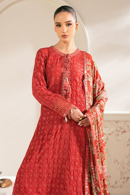 Cross Stitch | Luxe Atelier 25 | VERMILION CARDINAL XL Red Chiffon