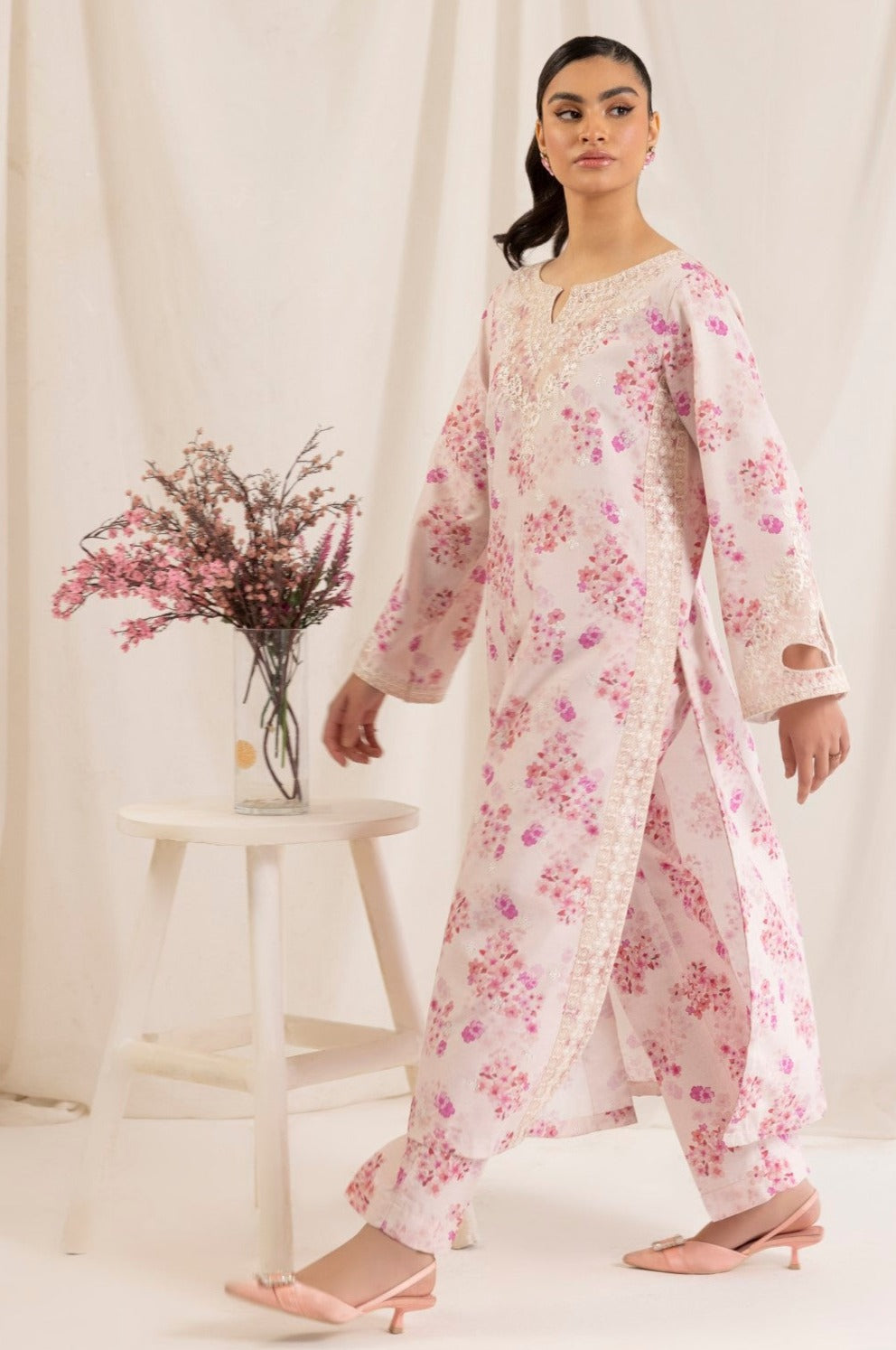 Mohagni | Tulip 25 | PLS-112 L Light Pink Silk lawn
