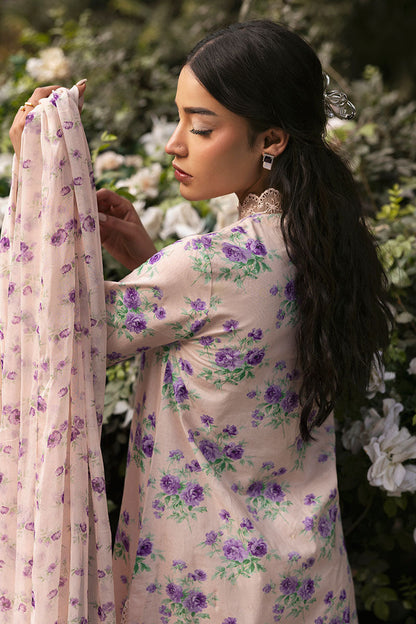 Cross Stitch | Premium Lawn 25 | ROSY AFFAIR S Lavender Pinocchio Lawn
