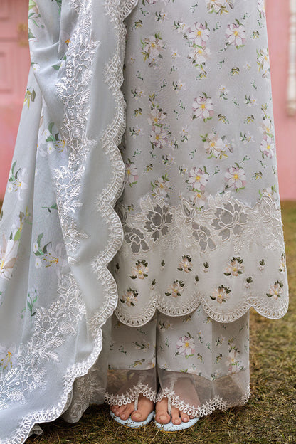 Cross Stitch | Premium Lawn 25 | GRAY FROST XL Light Gray Lawn