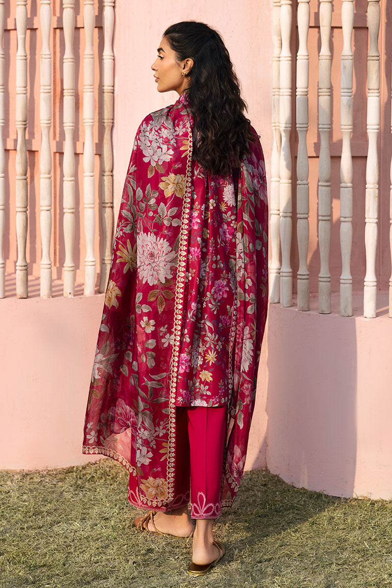 Cross Stitch | Premium Lawn 25 | WHIMSICAL ZEST S Haute Red Lawn
