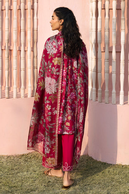 Cross Stitch | Premium Lawn 25 | WHIMSICAL ZEST S Haute Red Lawn