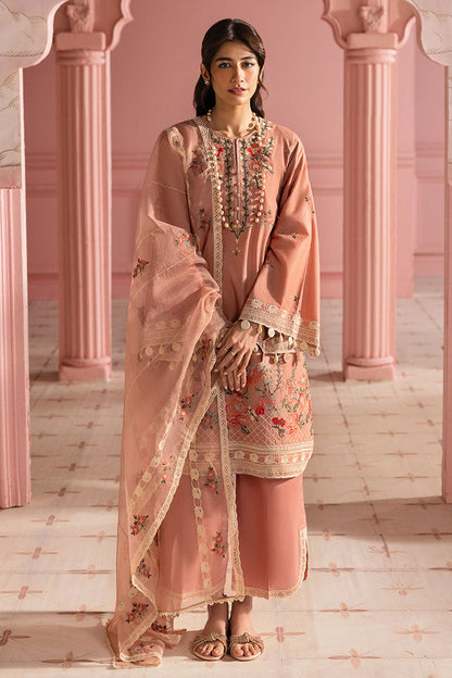 Cross Stitch | Premium Lawn 25 | ROSE QUARTZ XS Peach Pink Lawn