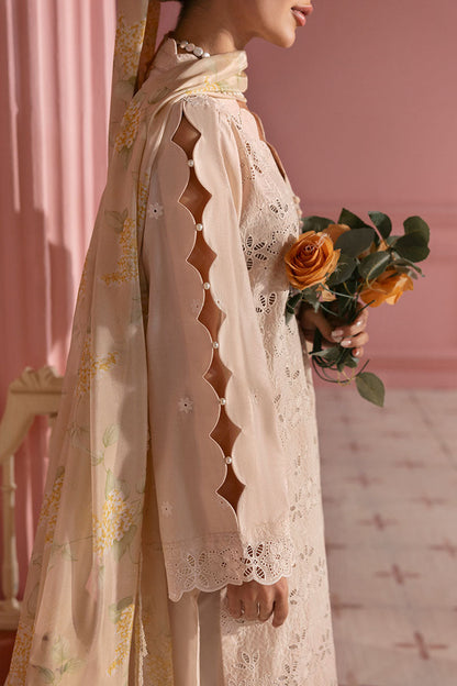 Cross Stitch | Premium Lawn 25 | PEACH PARFAIT M Pale Peach Lawn