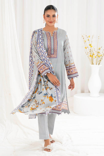 Gul Ahmed | Summer Special 25 | CLP-52203 XS Gray Lawn