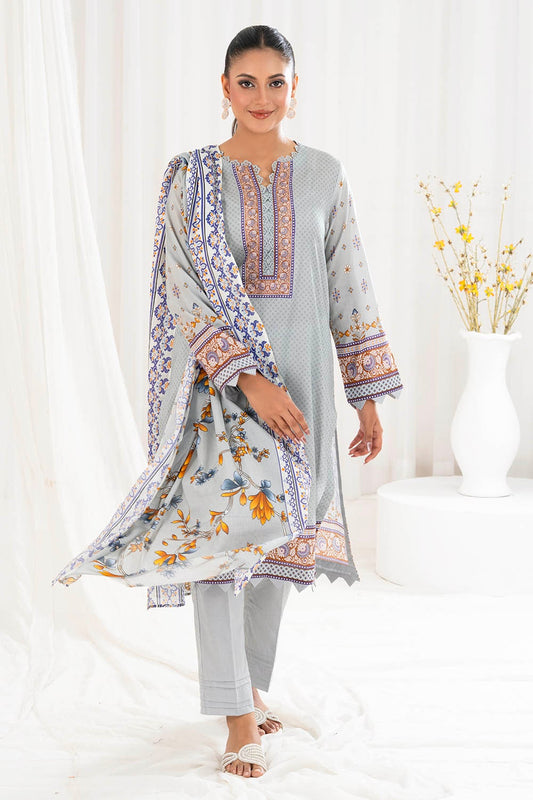 Gul Ahmed | Summer Special 25 | CLP-52203 XS Gray Lawn