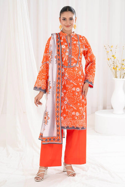 Gul Ahmed | Summer Special 25 | CLP-52207 XS Orange Lawn