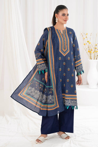 Gul Ahmed | Summer Special 25 | CLP-52211 XS Navy Lawn
