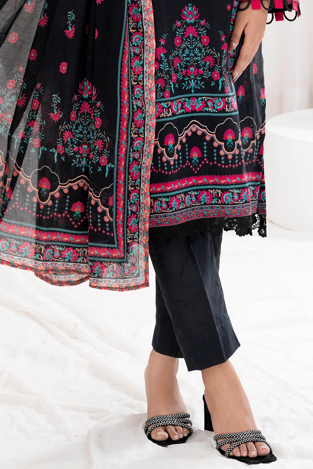 Gul Ahmed | Summer Special 25 | CLP-52213 Custom Size Black Lawn