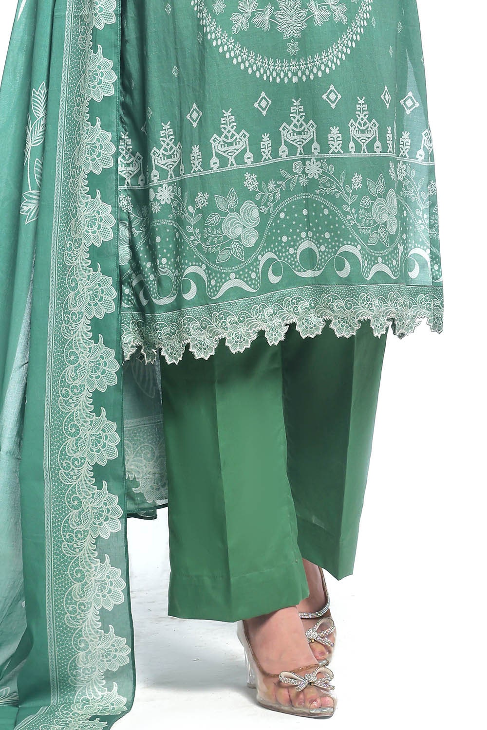 Gul Ahmed | Summer Special 25 |CLP-52201 XL Emerald Green Lawn