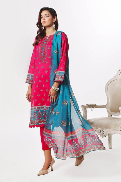 Gul Ahmed | Summer Special 25 | CLP-52209 S Coral Pink Lawn