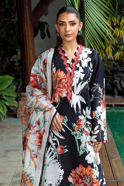 Gul Ahmed | Festive Capsule 25 | Custom Size Black Lawn