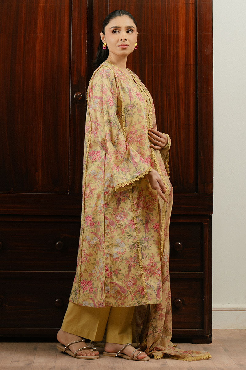 Cross Stitch | Daily Wear 25 | VERDANT GLOOM-3 PC S Mustard Lawn